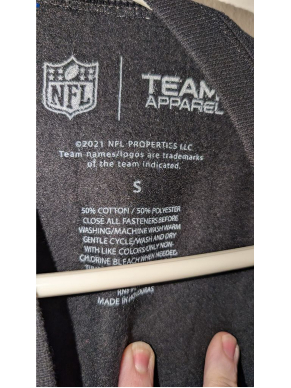 Men's New Orleans Saints Black Sweatshirt Small - Picture 3 of 4